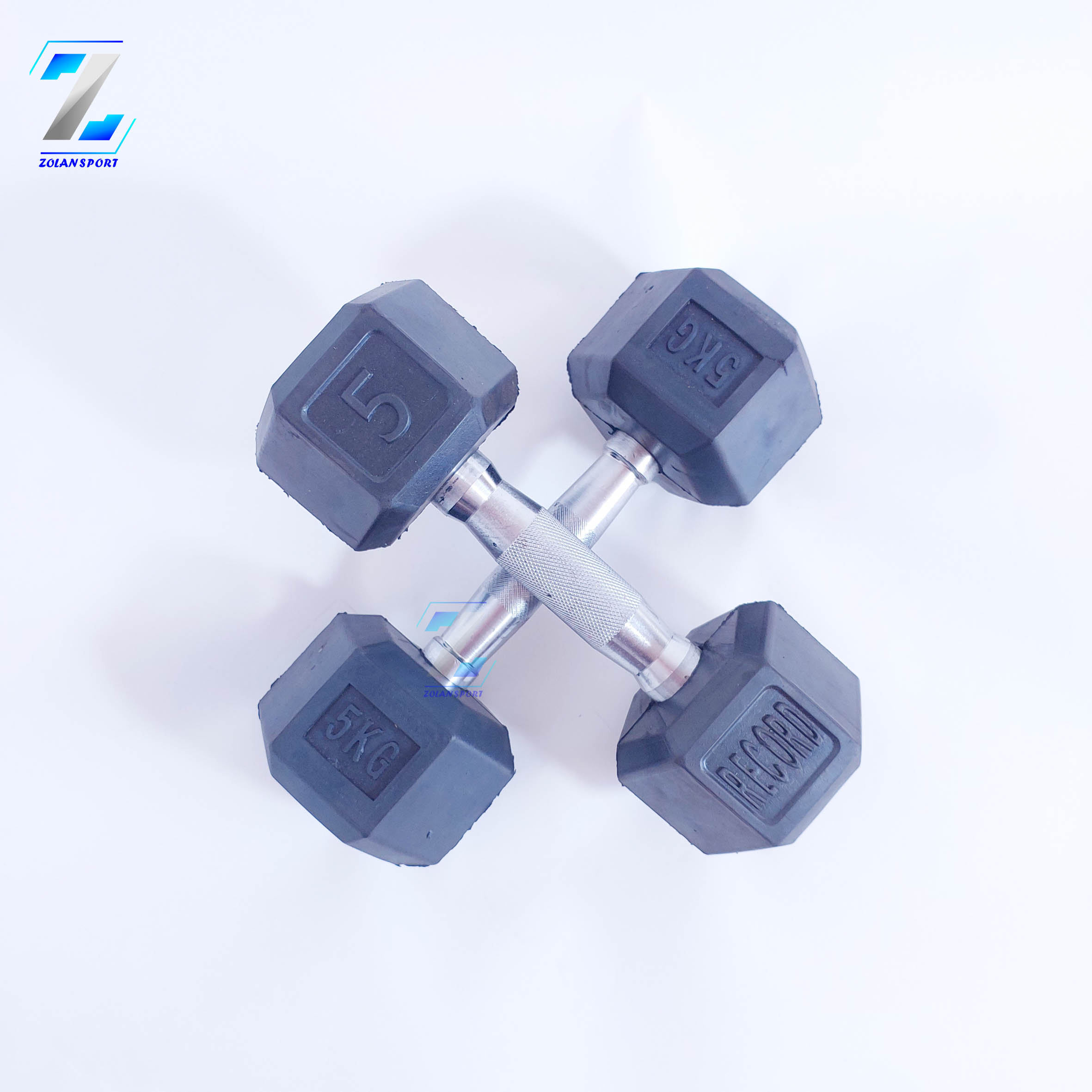 دمبل 5 کیلویی شش ضلعی مدل رکورد