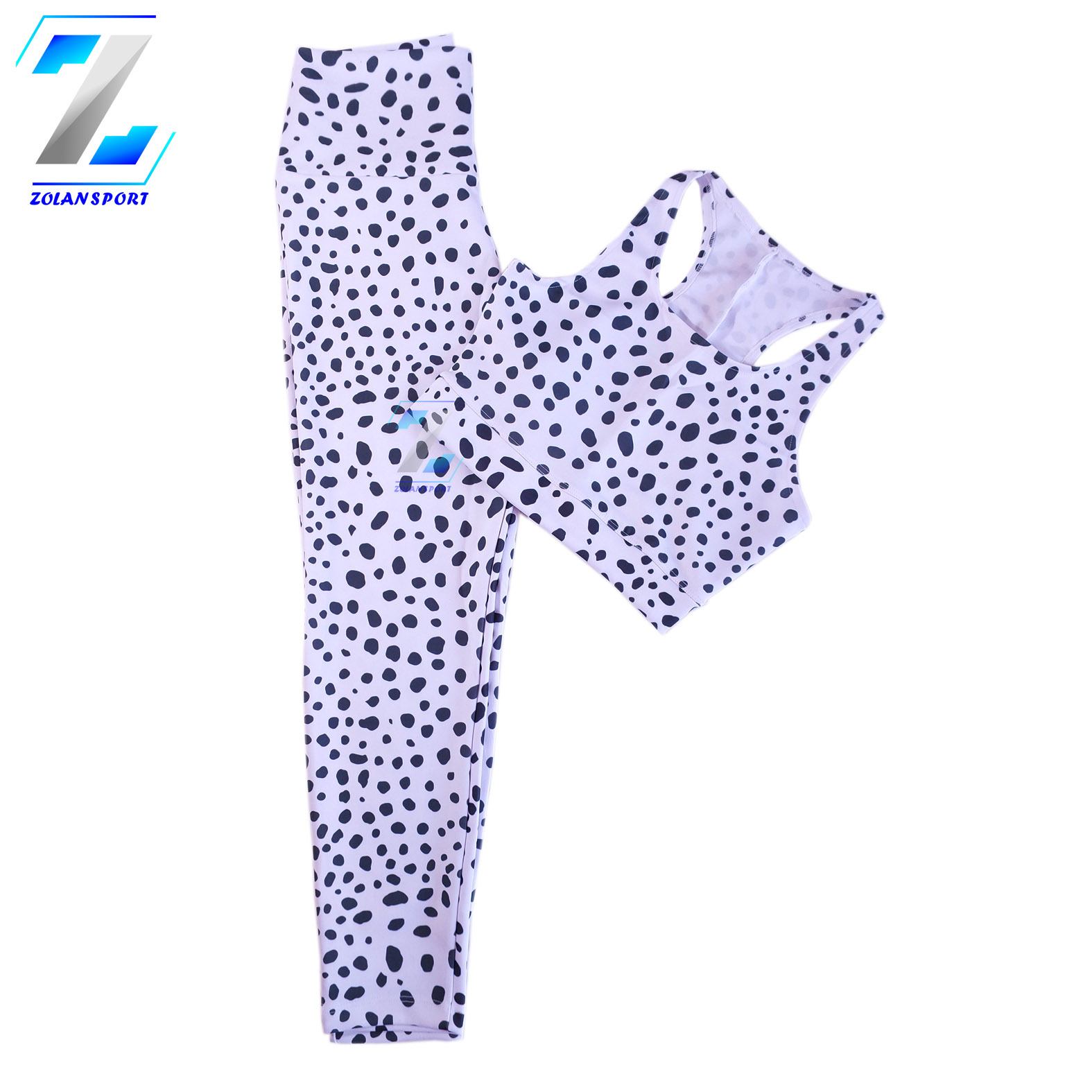 ست نیم تنه و شلوار طرح پلنگی کد 775