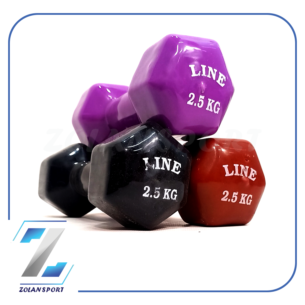 دمبل 2/5 کیلویی مدل line