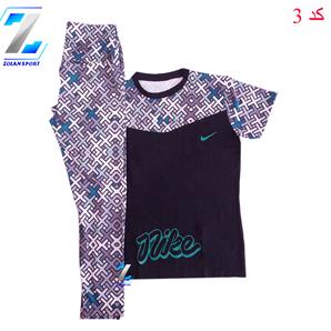 ست تیشرت و شلوار نخی ورزشی کد 21029